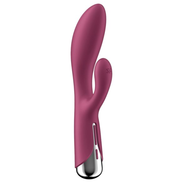 Satisfyer - vibrador rabbit rotativo clitóris - silicone vermelho