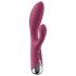 Satisfyer - vibrador rabbit rotativo clitóris - silicone vermelho