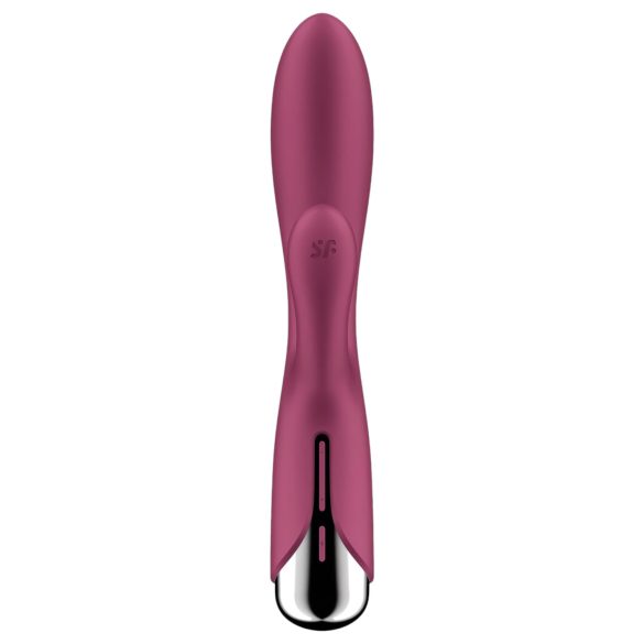 Satisfyer - vibrador rabbit rotativo clitóris - silicone vermelho