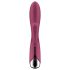 Satisfyer - vibrador rabbit rotativo clitóris - silicone vermelho