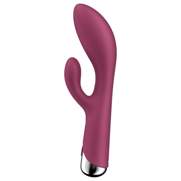 Satisfyer - vibrador rabbit rotativo clitóris - silicone vermelho