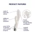 Satisfyer - vibrador rabbit rotativo clitóris - bege