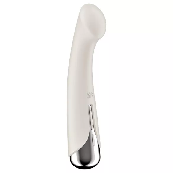 Satisfyer - vibrador ponto G rotativo - cabeça giratória - bege