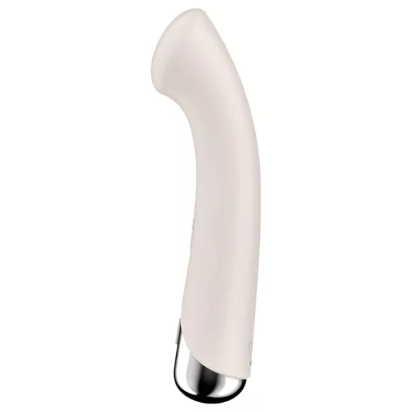 Satisfyer - vibrador ponto G rotativo - cabeça giratória - bege
