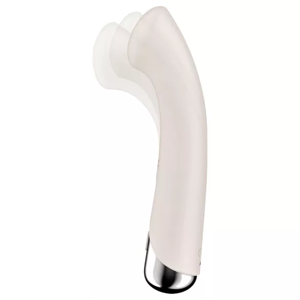 Satisfyer - vibrador ponto G rotativo - cabeça giratória - bege