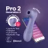 Satisfyer Pro 2 Gen3 - Estimulador de clitóris por ondas de pressão controlado por app (roxo)