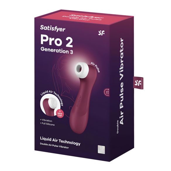Satisfyer Pro 2 Gen3 - vibrador clitóris sucção recarregável - vermelho