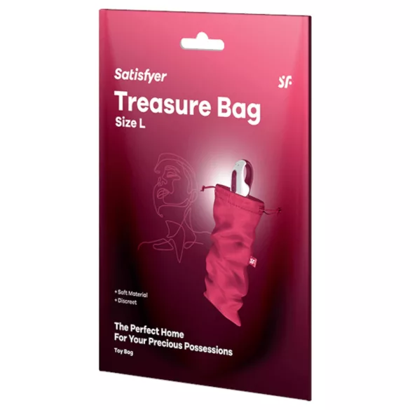 Satisfyer - bolsa discreta para armazenamento - grande - rosa