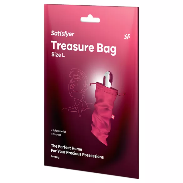 Satisfyer - bolsa discreta para armazenamento - grande - rosa
