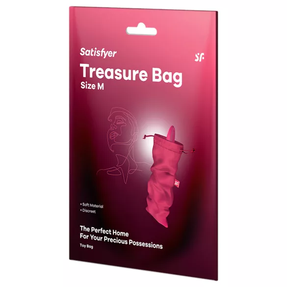 Satisfyer Treasure Bag M - bolsa discreta para guardar brinquedos sexuais (rosa)