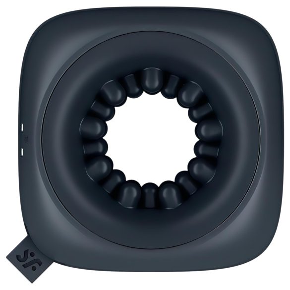 Satisfyer - masturbador vibratório masculino recarregável - silicone preto