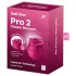 Satisfyer Pro 2 Classic Blossom - vibrador clitóris sucção ar - vermelho