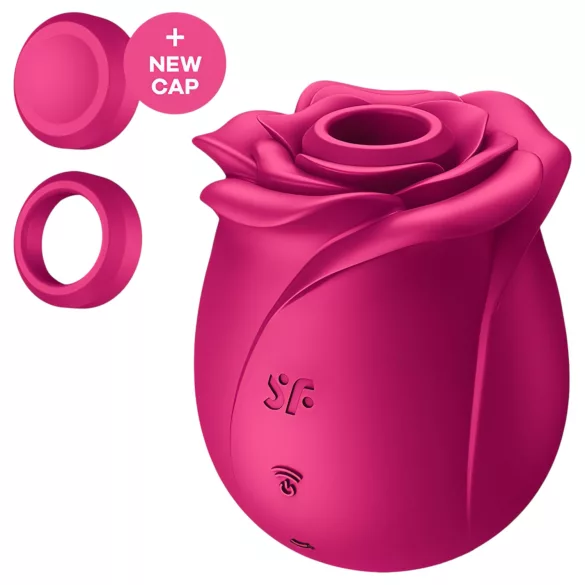 Satisfyer Pro 2 Classic Blossom - vibrador clitóris sucção ar - vermelho