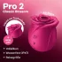Satisfyer Pro 2 Classic Blossom - vibrador clitóris sucção ar - vermelho
