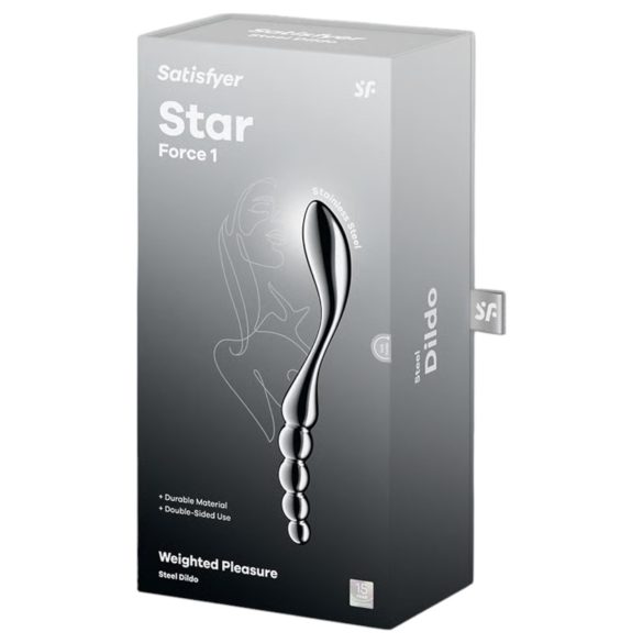Satisfyer Star Force 1 - dildo aço esferas - prateado