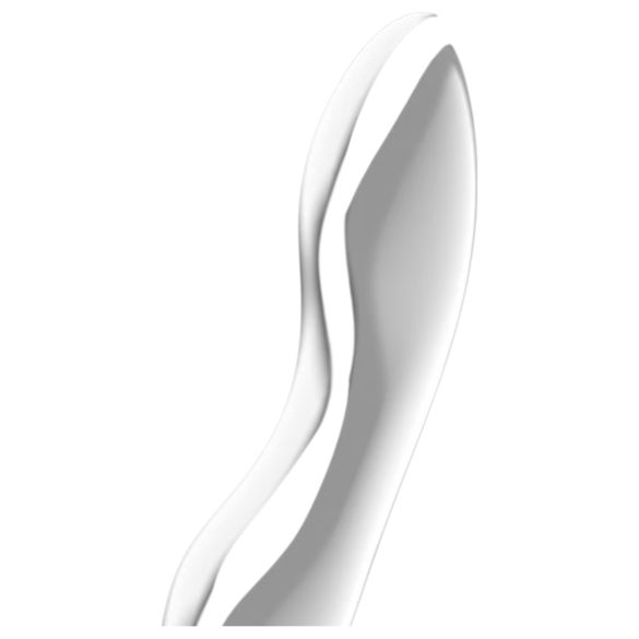 Satisfyer Cosmic Crest 2 - dildo aço ondulado - prata