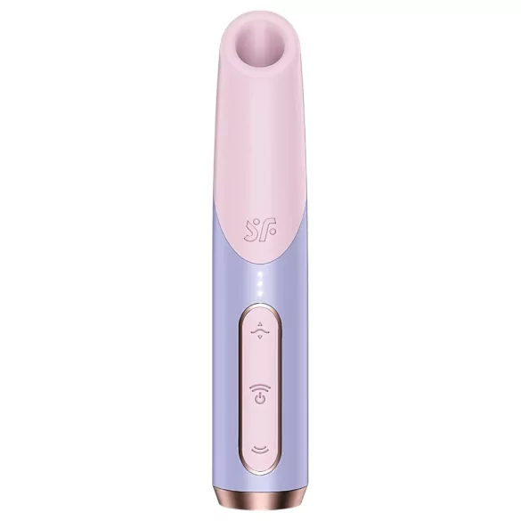 Satisfyer Bold Kiss - vibrador de sucção clitoriana formato batom - rosa