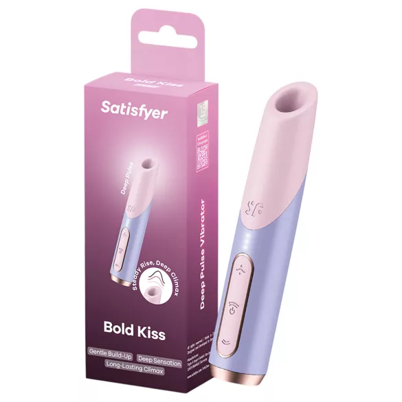 Satisfyer Bold Kiss - vibrador batom de ondas de ar (rosa)