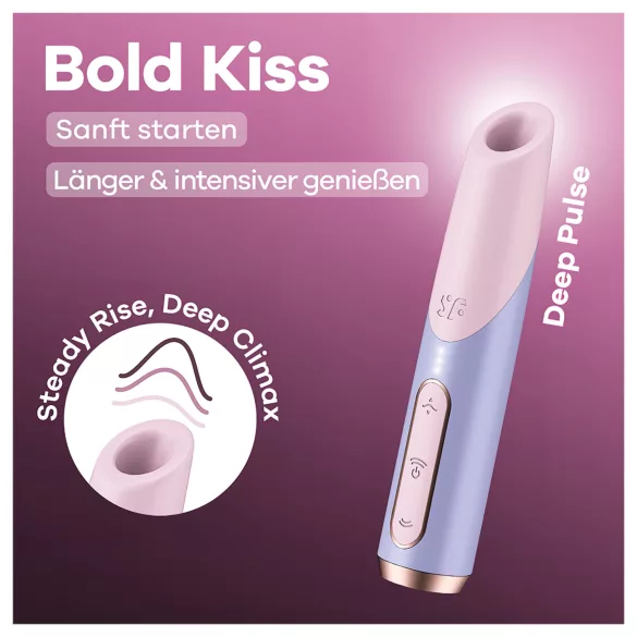 Satisfyer Bold Kiss - vibrador batom de ondas de ar (rosa)