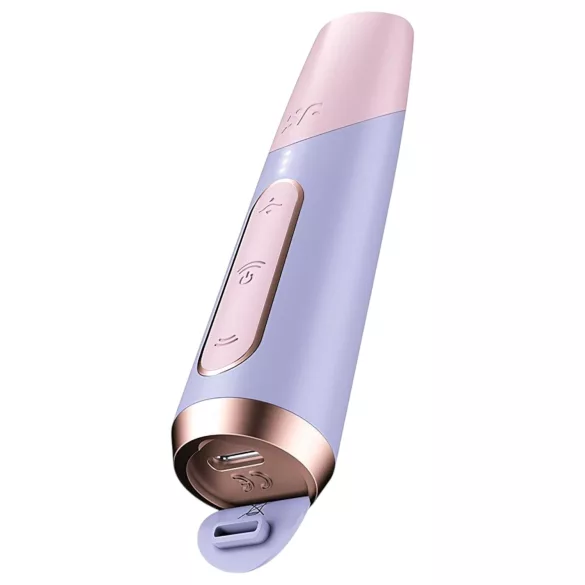 Satisfyer Bold Kiss - vibrador de sucção clitoriana formato batom - rosa