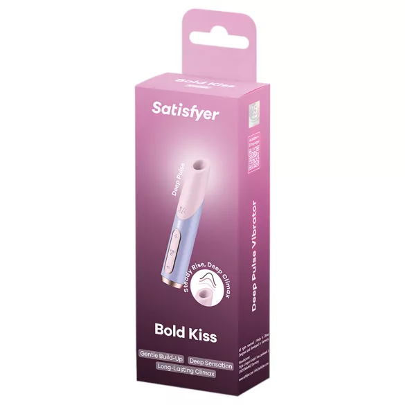 Satisfyer Bold Kiss - vibrador batom de ondas de ar (rosa)