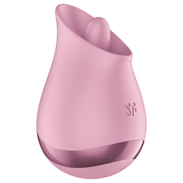 Satisfyer Tongue Player - vibrador clitóris formato língua - silicone rosa