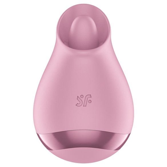 Satisfyer Tongue Player - vibrador clitóris formato língua - silicone rosa
