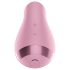 Satisfyer Tongue Player - vibrador clitóris formato língua - silicone rosa