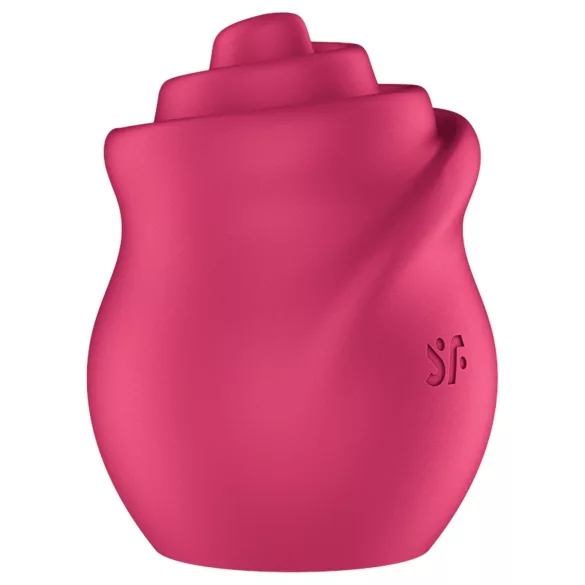Satisfyer Tongue Twister - vibrador clitóris rotativo com língua - silicone rosa