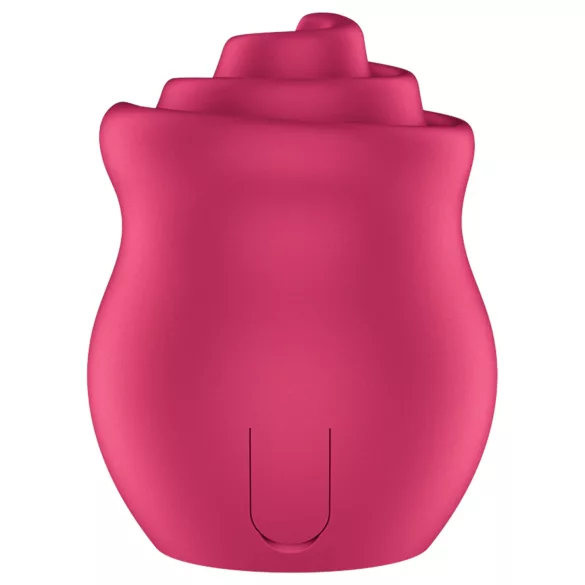 Satisfyer Tongue Twister - vibrador clitóris rotativo com língua - silicone rosa