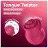 Satisfyer Tongue Twister - vibrador clitóris rotativo com língua - silicone rosa