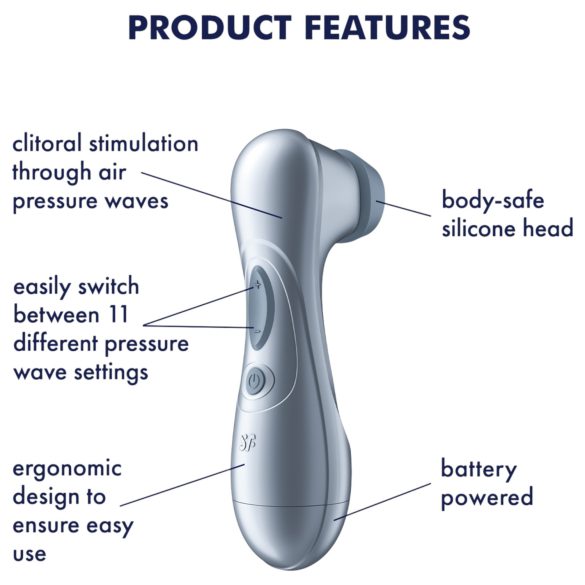 Satisfyer Pro2 Gen2 - sugador clitóris ondas de ar - azul