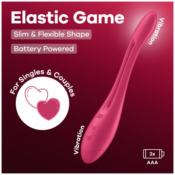 Satisfyer - vibrador casal flexível - silicone rosa