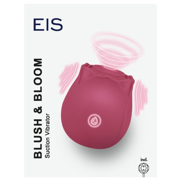 EIS Blush&Bloom - vibrador sugador clitóris recarregável - vermelho