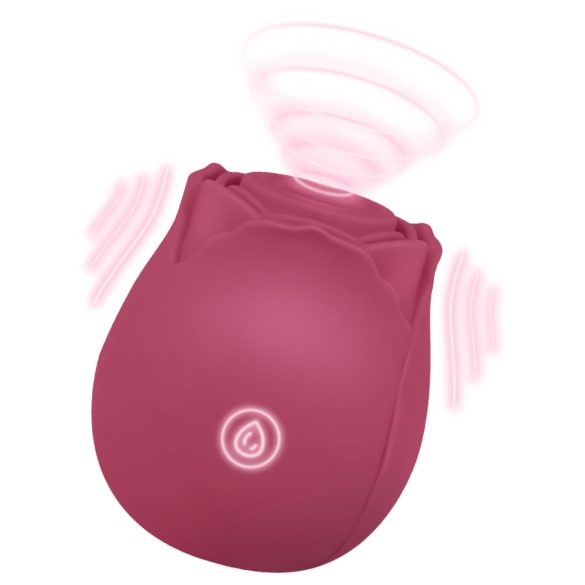 EIS Blush&Bloom - vibrador sugador clitóris recarregável - vermelho