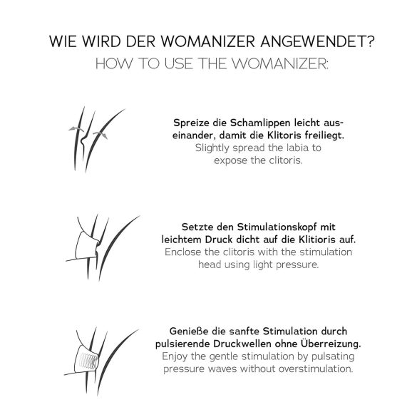 Womanizer - vibrador duplo ponto G e clitóris - silicone azul