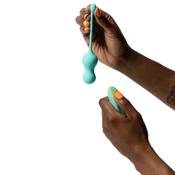 ROMP Cello - bola vaginal vibratória com controle remoto - verde