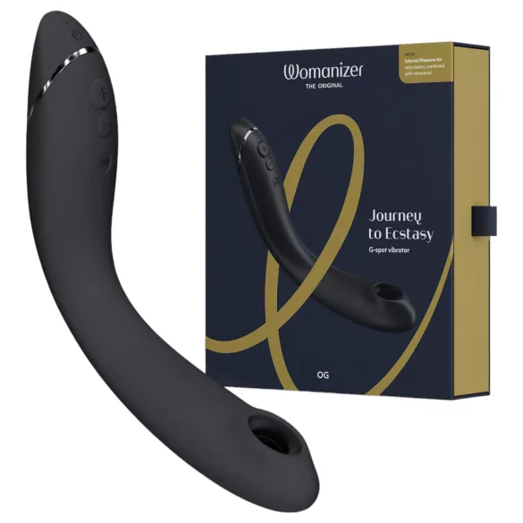 Womanizer OG - vibrador 2 em 1 sucção e vibração recarregável - preto