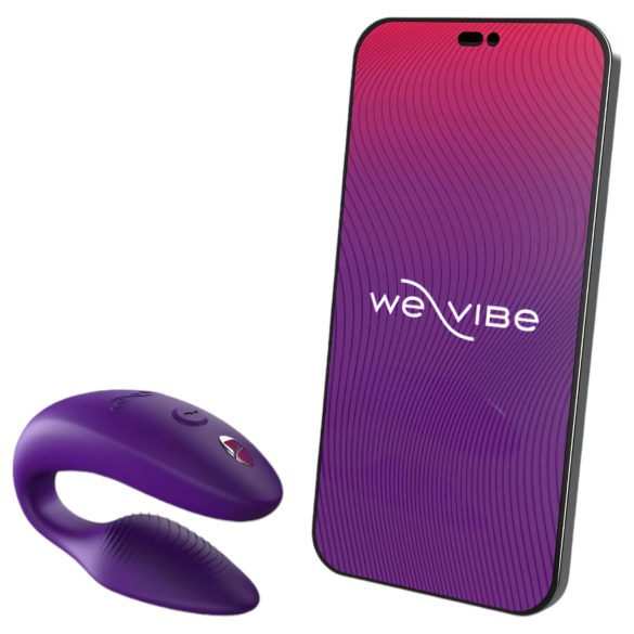 We-Vibe Sync - vibrador casal controle remoto recarregável silicone roxo
