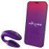 We-Vibe Sync - vibrador casal controle remoto recarregável silicone roxo