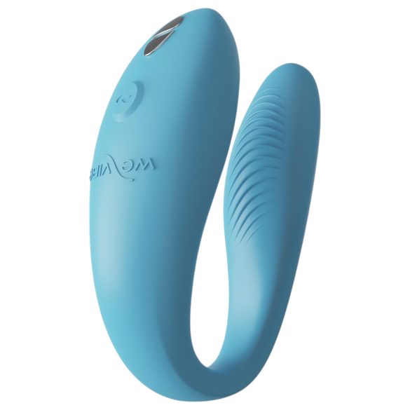We-Vibe Sync Go - vibrador casal recarregável inteligente - silicone turquesa