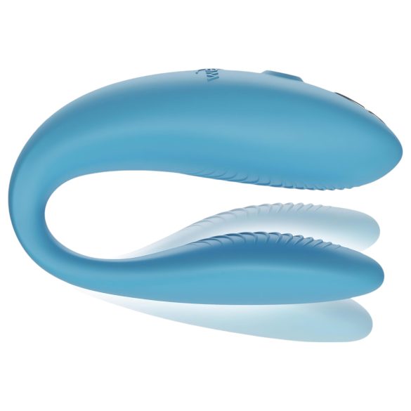 We-Vibe Sync Go - vibrador casal recarregável inteligente - silicone turquesa