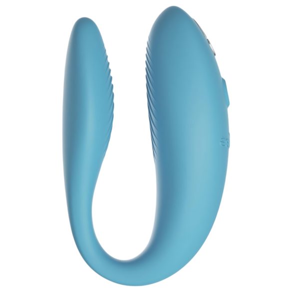 We-Vibe Sync Go - vibrador casal recarregável inteligente - silicone turquesa