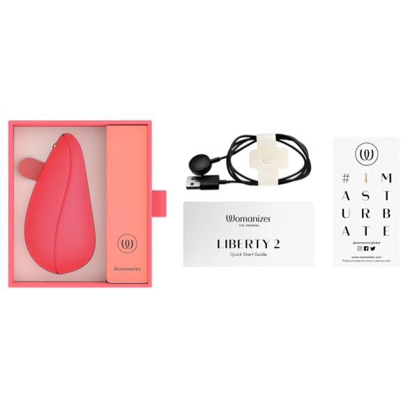 Womanizer - vibrador clitóris sucção recarregável - rosa