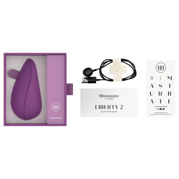 Womanizer Liberty 2 - estimulador de clitóris sucção - roxo