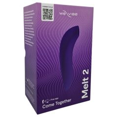   We-Vibe Melt 2 - vibrador clitóris sucção - recarregável - roxo