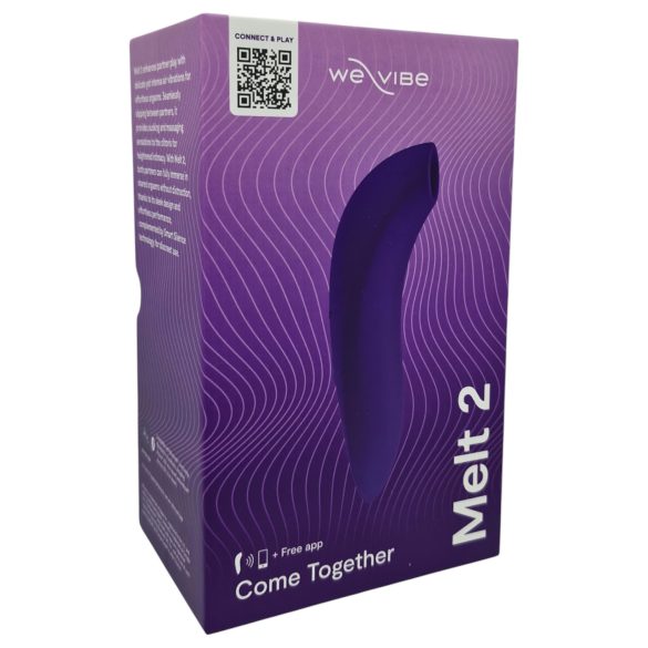 We-Vibe Melt 2 - vibrador clitóris sucção - recarregável - roxo