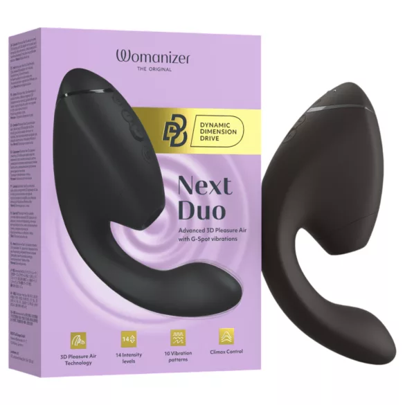 Womanizer - Vibrador dupla função ponto G e clitóris - preto