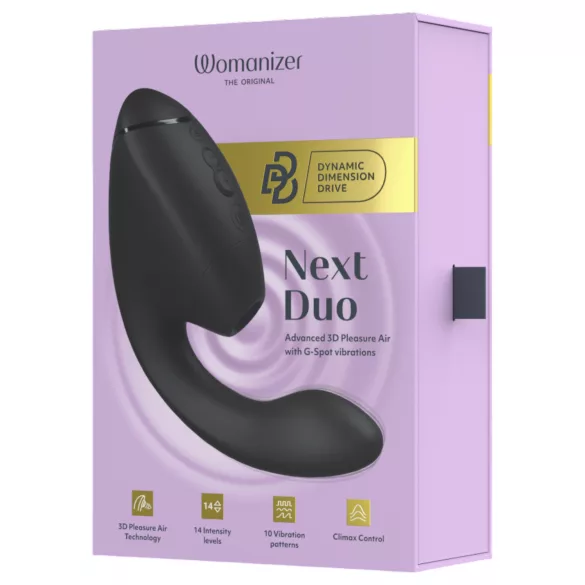 Womanizer - Vibrador dupla função ponto G e clitóris - preto