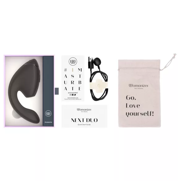 Womanizer - Vibrador dupla função ponto G e clitóris - preto